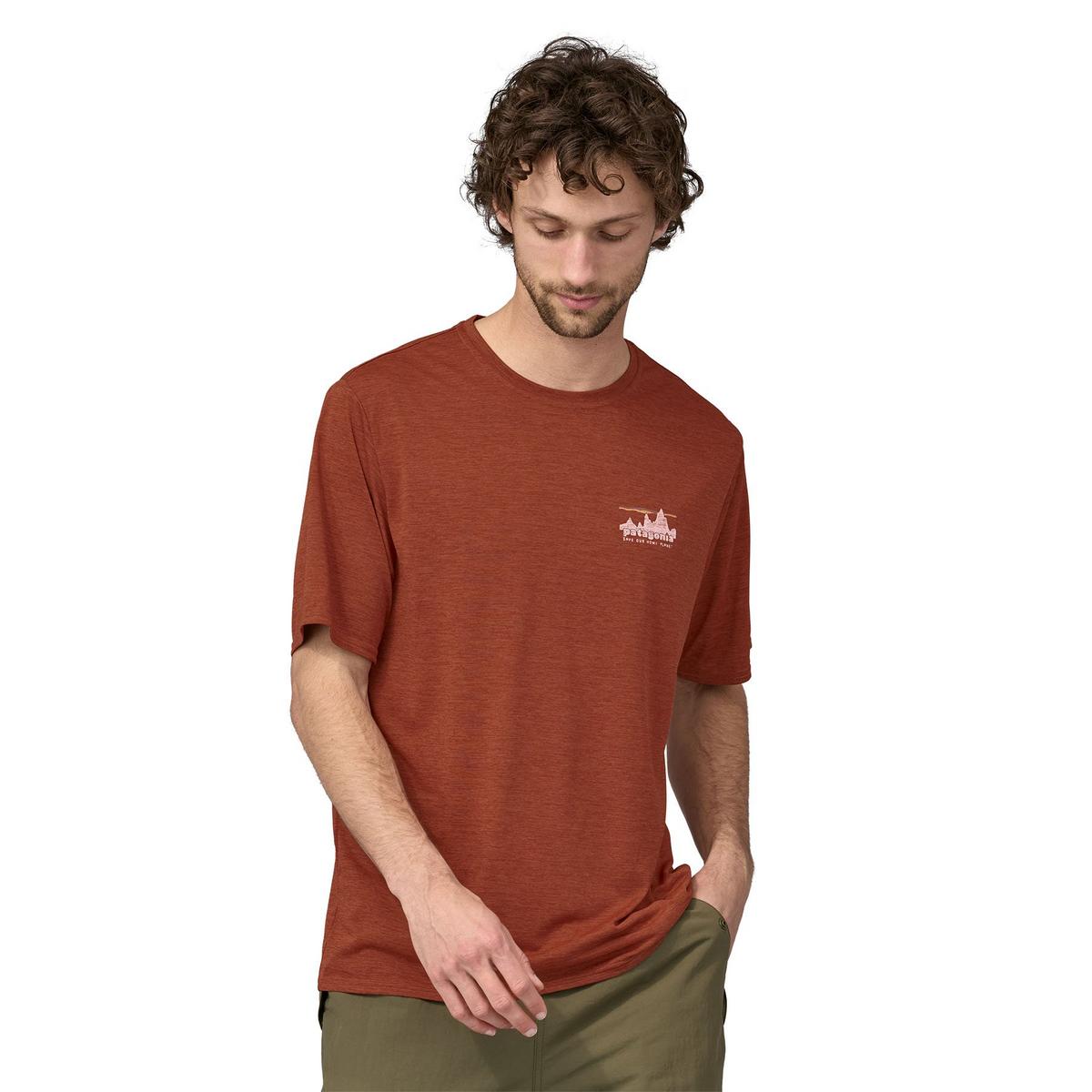 Patagonia Men's Capilene Cool Daily Graphic Shirt - Burl Red