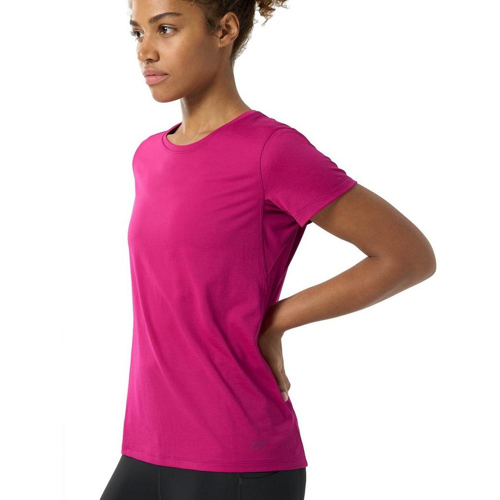 Arc'teryx Women's Taema Crew Short-Sleeve T-Shirt (Revised) - Amaranthus Heather