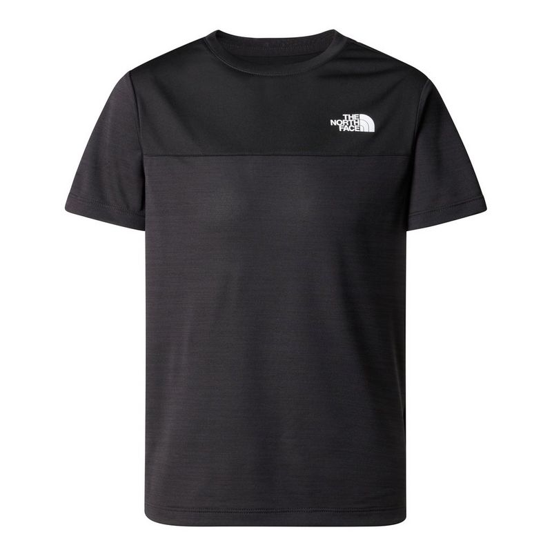 The North Face Kids Never Stop Short Sleeve T Shirt Black Tiso