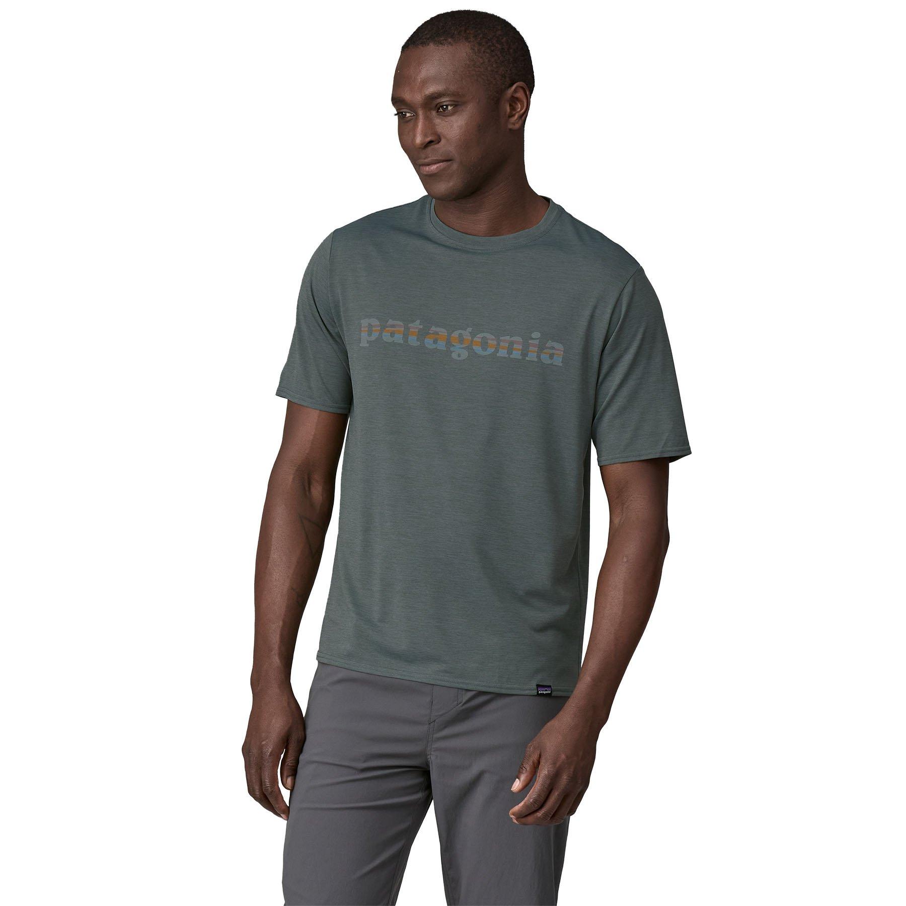 Patagonia Men s Capilene Cool Daily Graphic T Shirt Green George Fisher