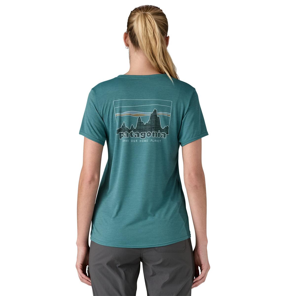 Patagonia Women's Capilene Cool Daily Graphic T-Shirt - Blue