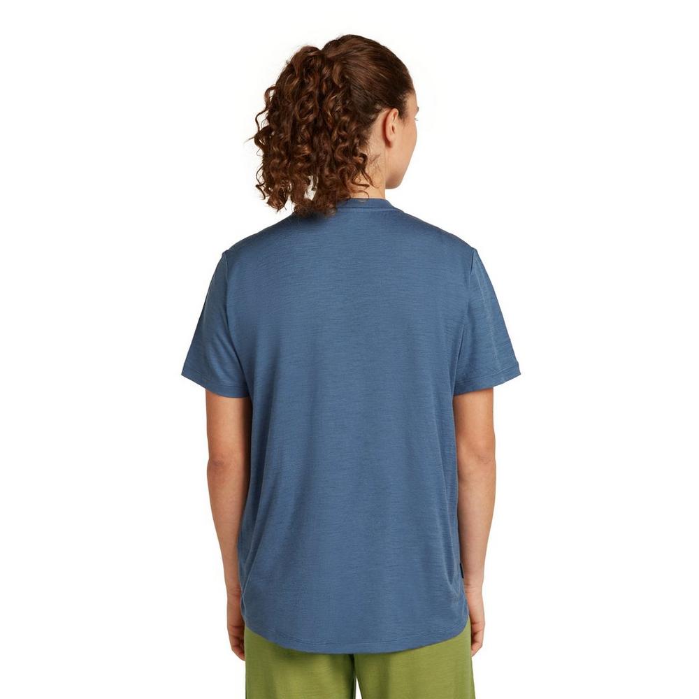 Icebreaker Women's Merino 150 Tech Lite Relaxed T-Shirt - Blue