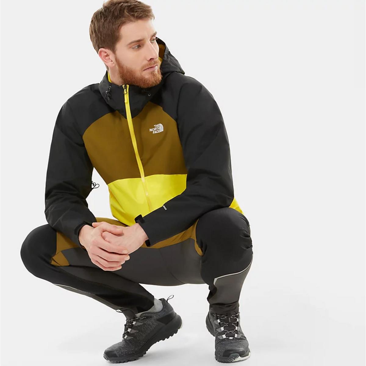 North face store stratos jacket yellow