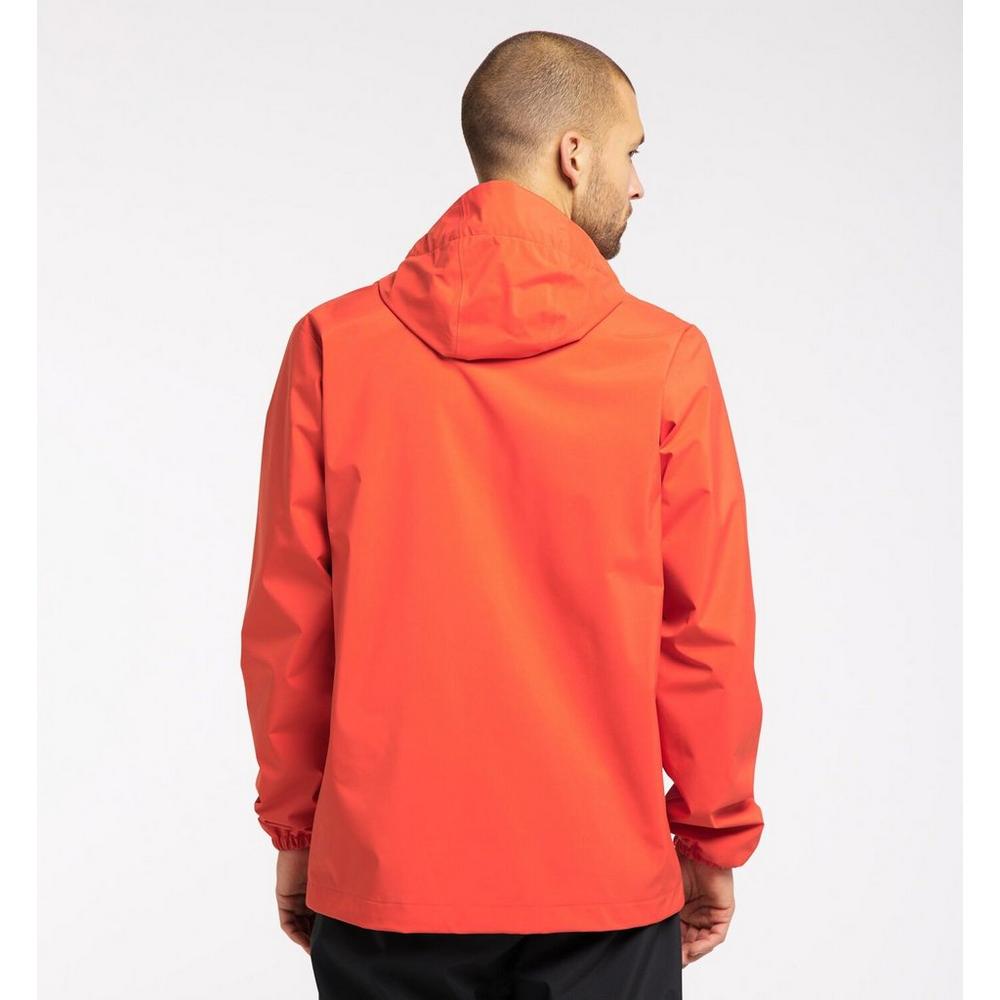 Orange waterproof jacket mens sale