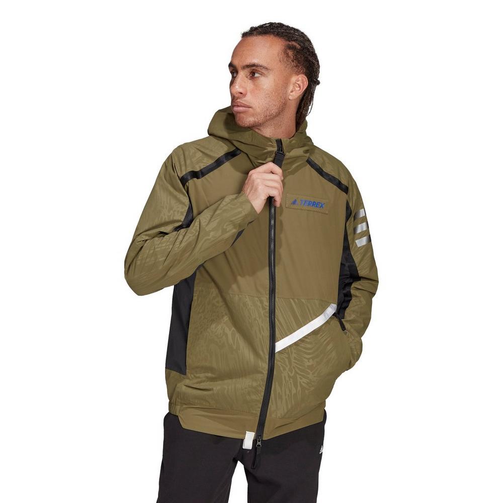 Adidas Men's Utilitas Rain RDY Jacket - Focus Olive/Black