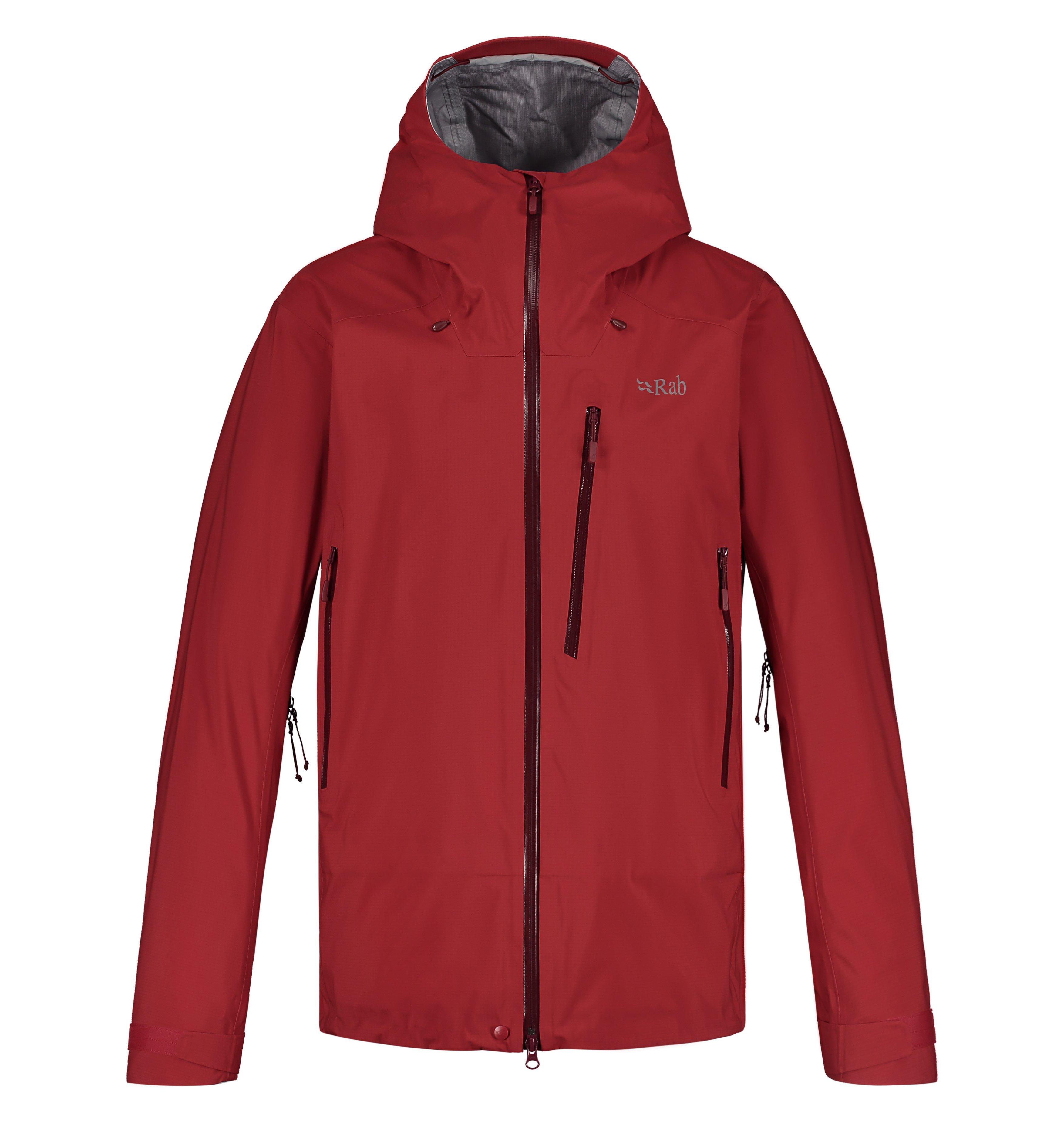 Men's Rab Firewall Jacket - Ascent Red | Men's Waterproof Jackets ...