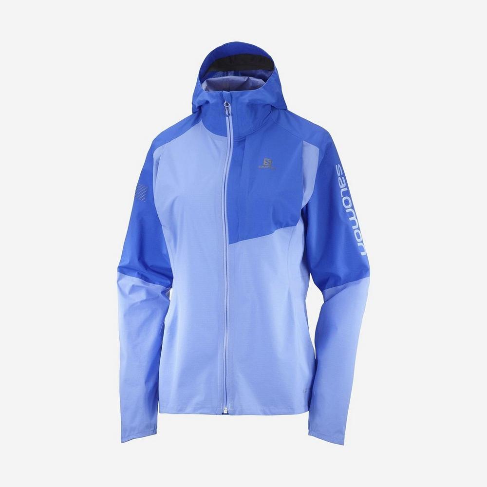 Blue running shop jacket women's