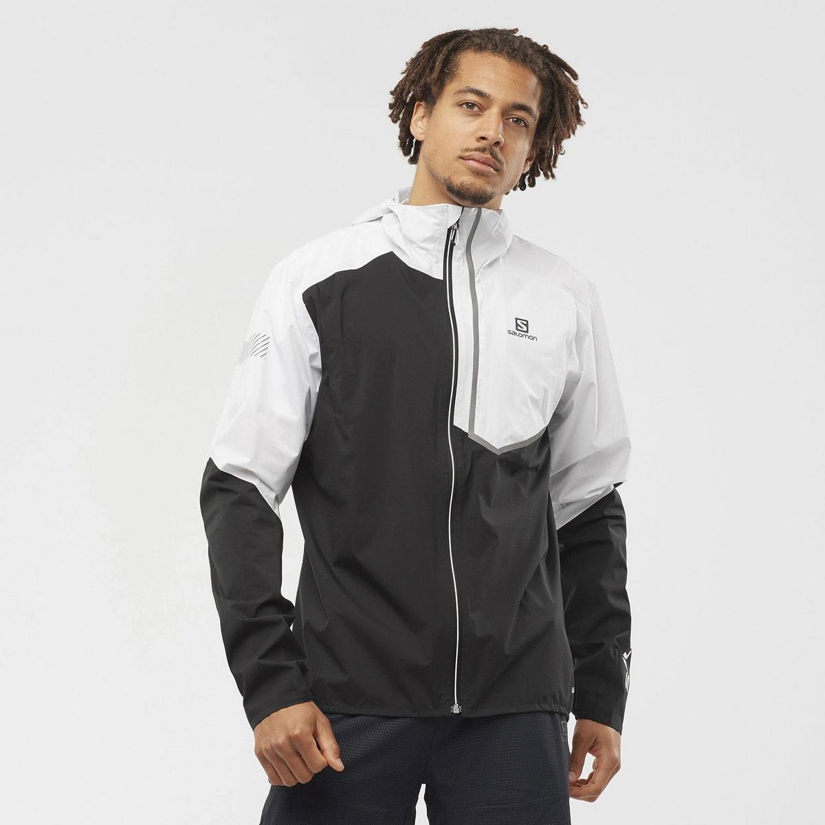 Salomon Men's Bonatti Trail Jacket - White/Black
