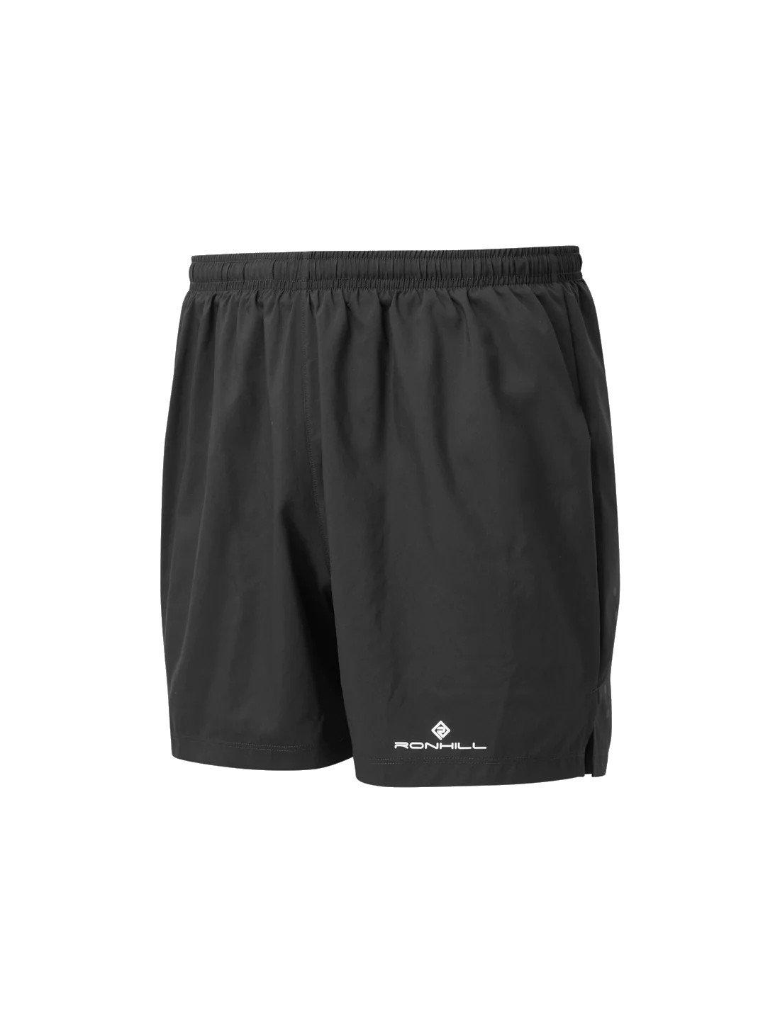 Ron Hill Men's Core 5 Shorts - Black/Bright White