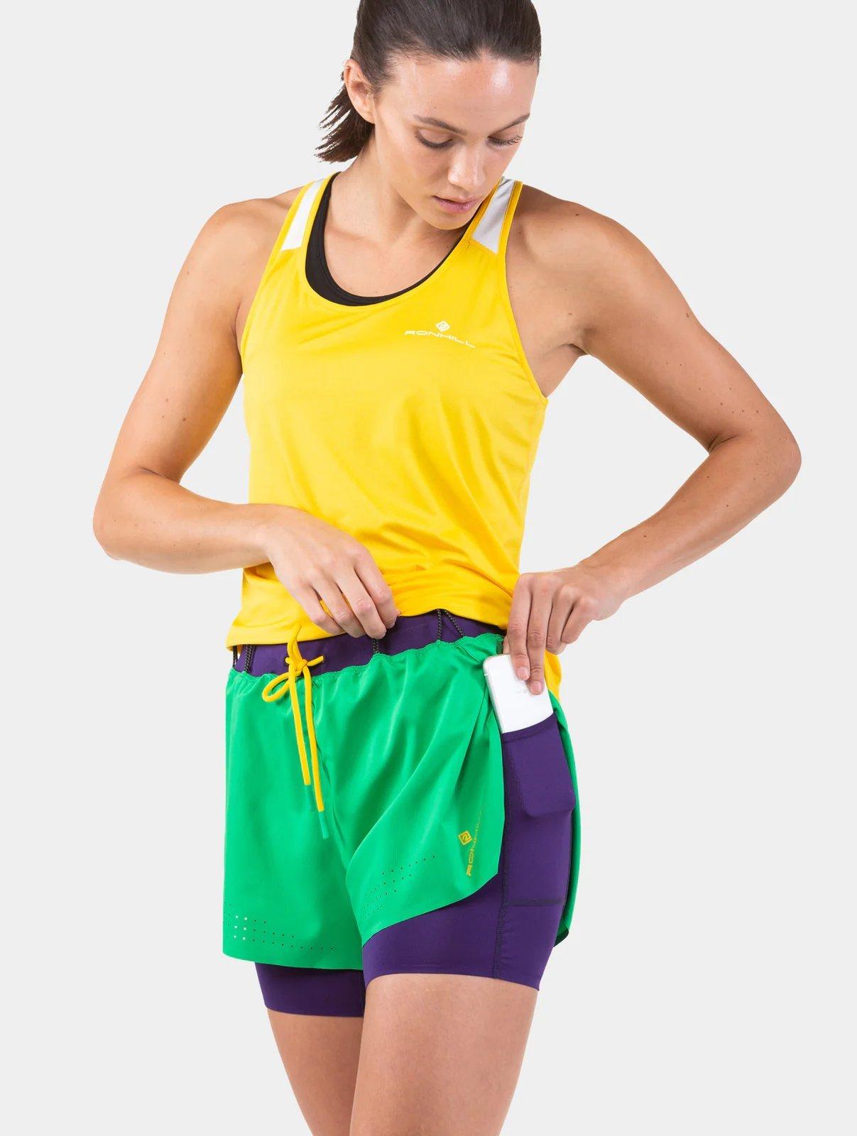 Ron Hill Women's Tech Distance Twin Short, Running Shorts