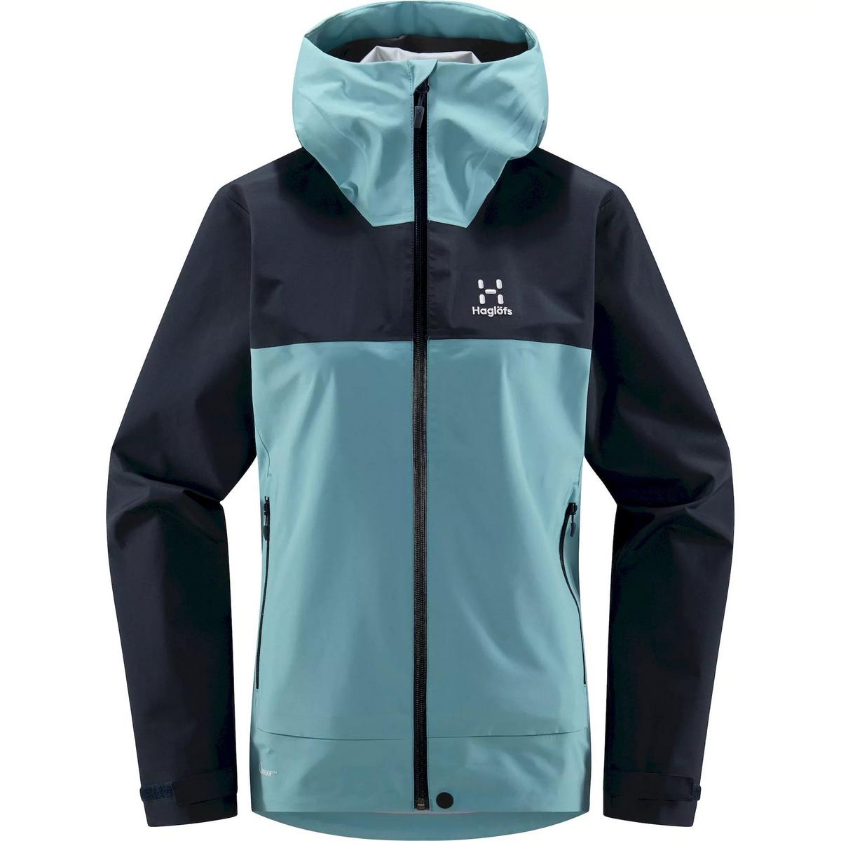 Haglofs Women's Front Proof Jacket - Frost Blue/Tarn Blue