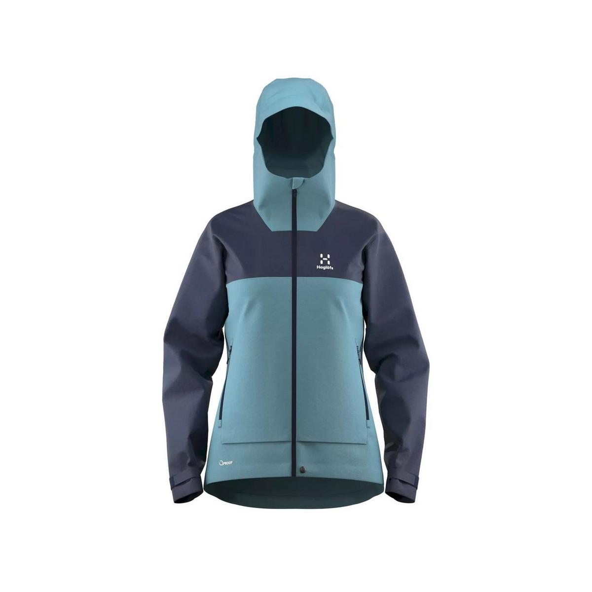 Haglofs Women's Front Proof Jacket - Frost Blue/Tarn Blue