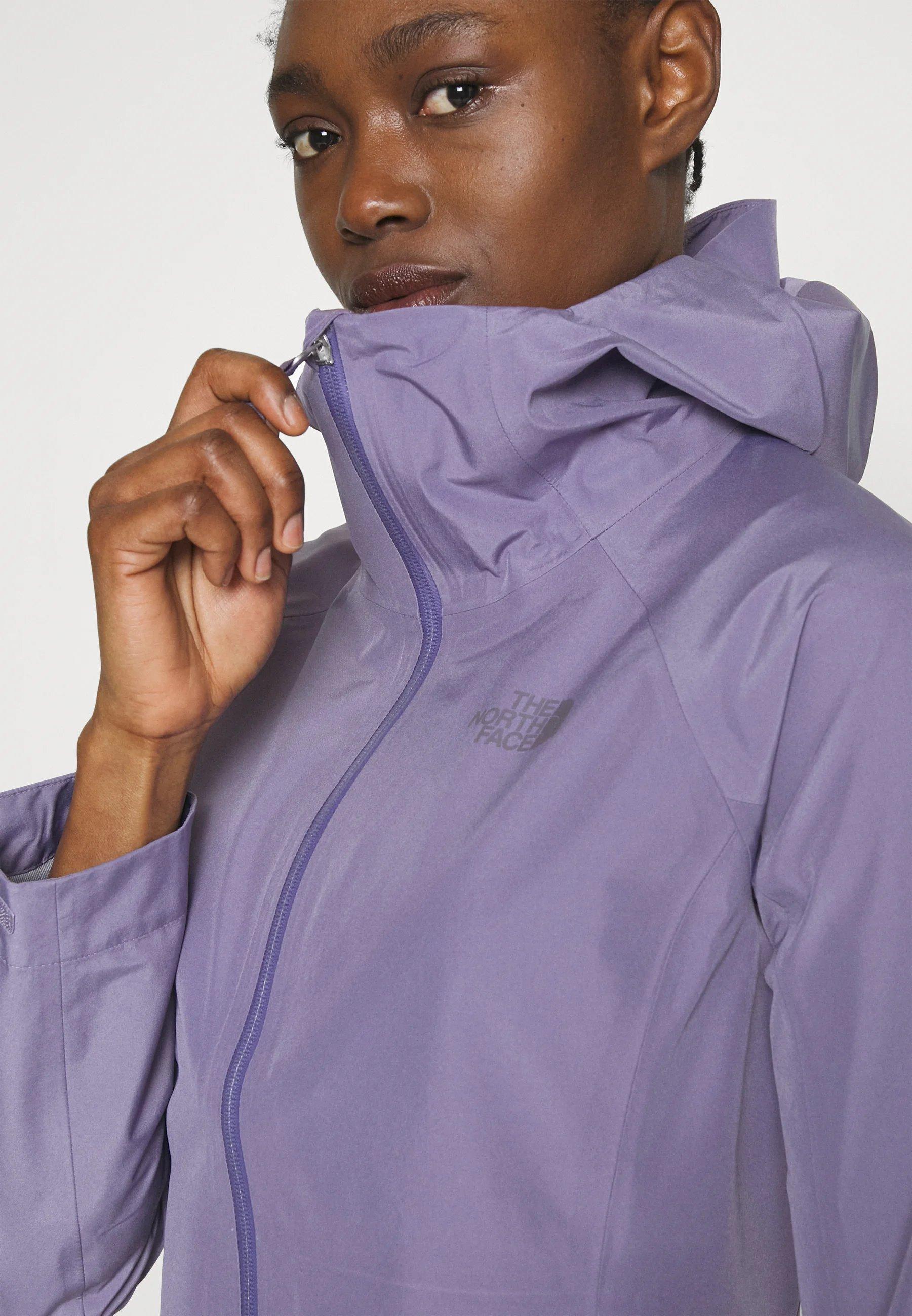 Purple north face hot sale rain jacket