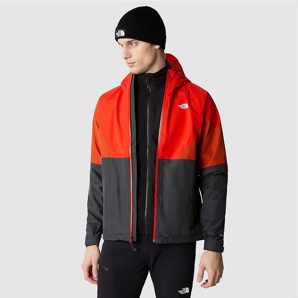 North face waterproof outlet jacket red