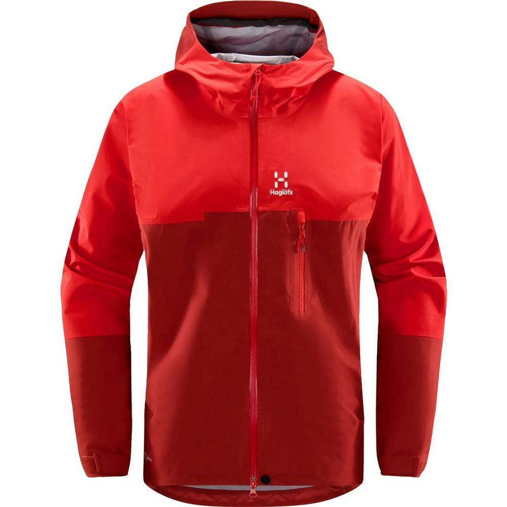 Haglofs Men's ROC Sloper Proof Jacket - Red | George Fisher