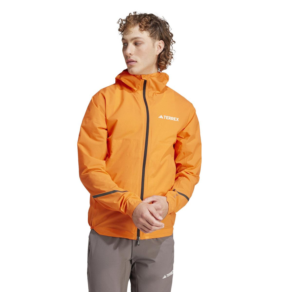 Adidas Men's Xperior Light Rain Jacket - Orange