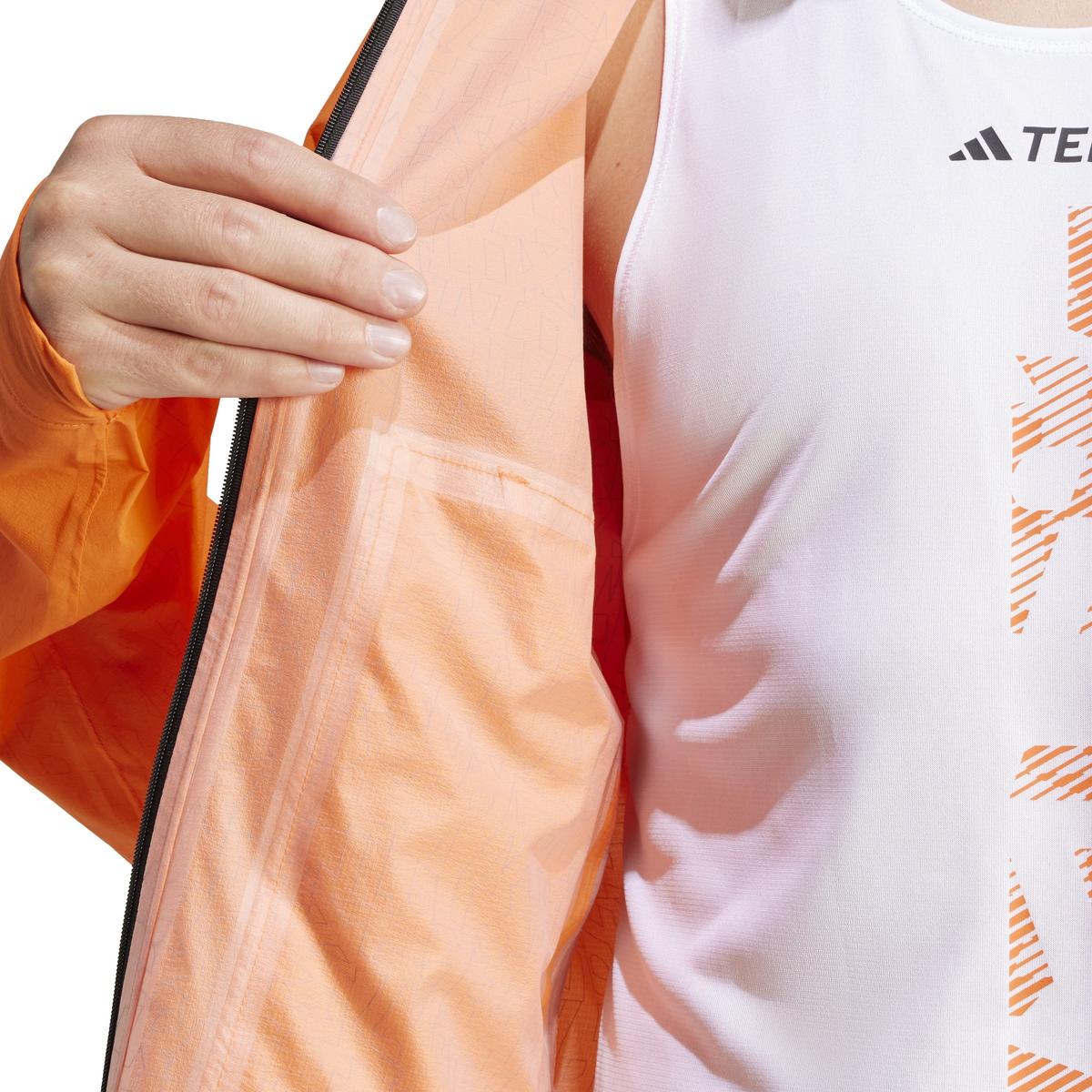 Adidas Terrex Men's Xperior Light Rain Jacket - Orange