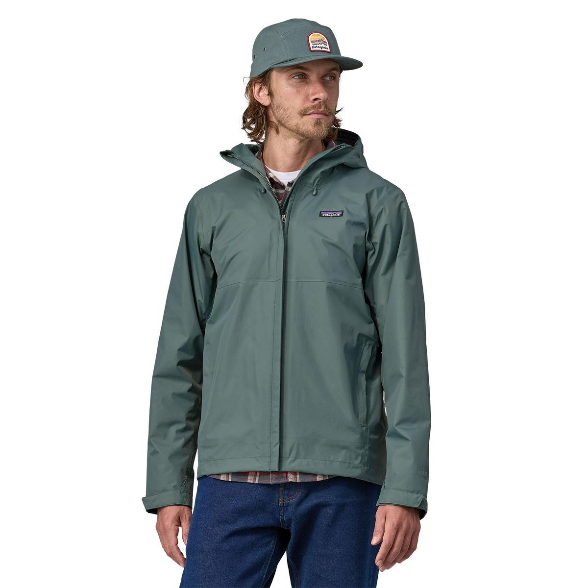 Patagonia green rain jacket best sale