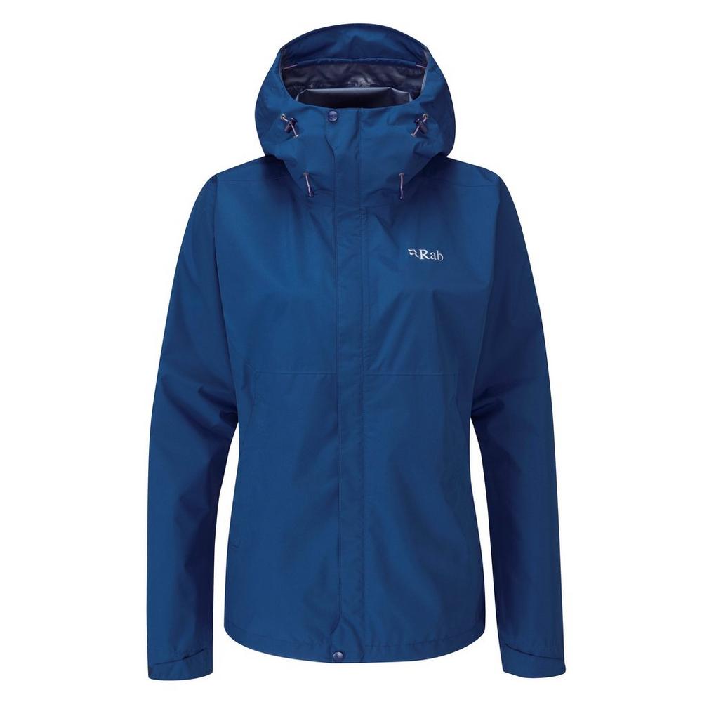 Rab Women's Downpour Eco Jacket - Dark Blue