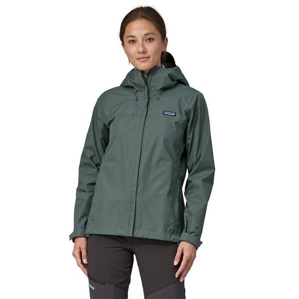 Patagonia rain jacket green on sale