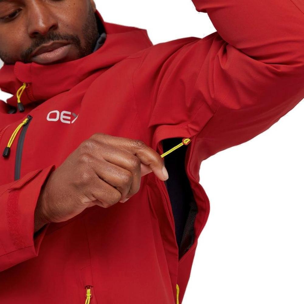 Oex Men's Aonach II Waterproof Jacket - Red