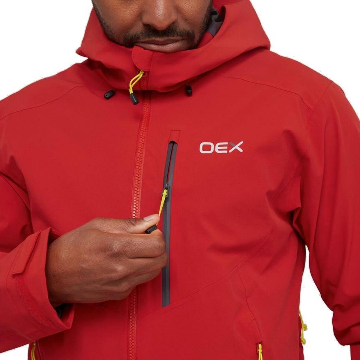 Oex Men's Aonach II Waterproof Jacket - Red