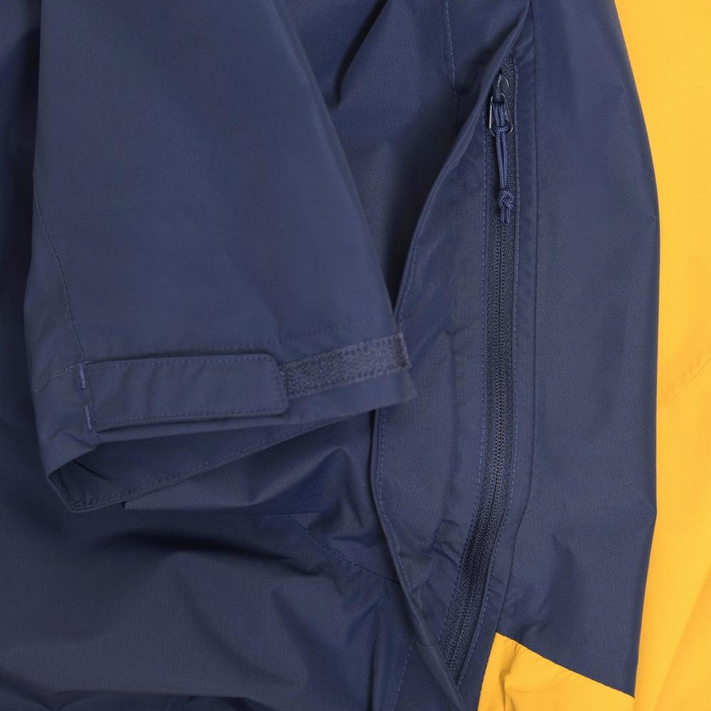 Rab Men's Downpour Waterproof Jacket - Navy / Yellow