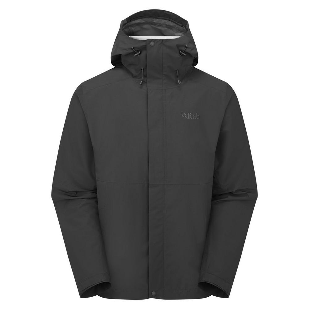 Rab Men's Downpour Waterproof Jacket - Black