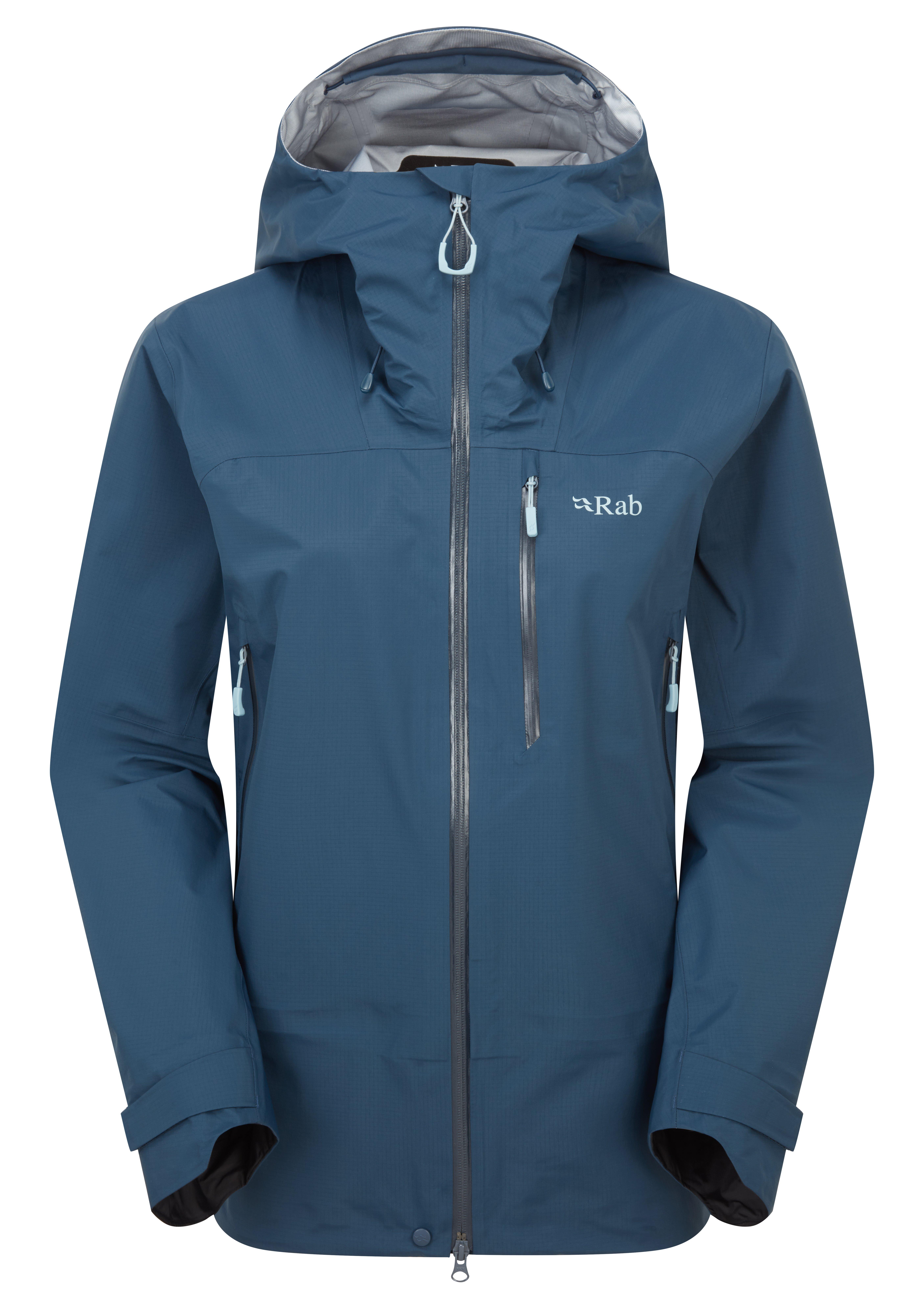 Rab Women's Blue Firewall Mountain Jacket - Waterproof Size 16