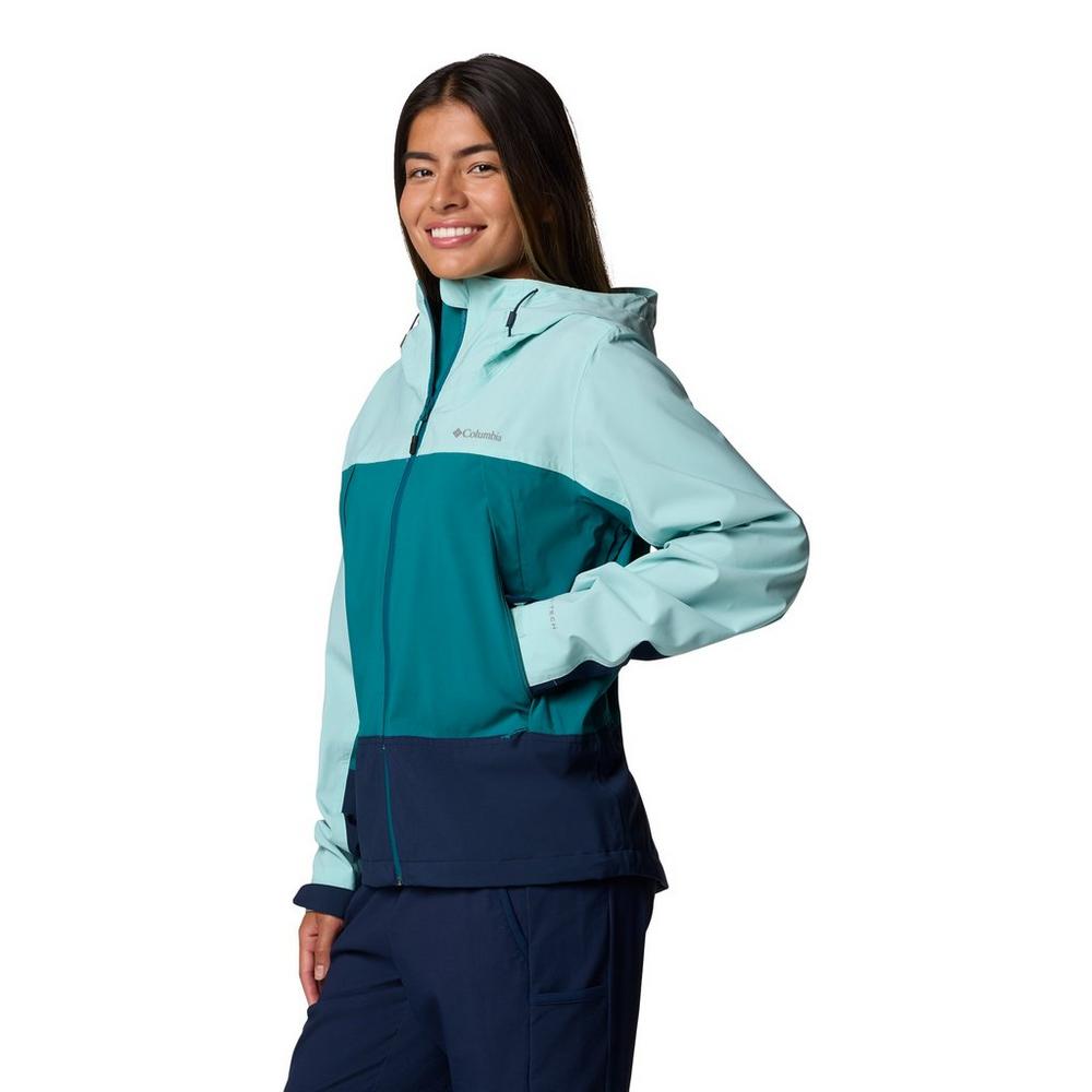 Columbia Women's Boulder Falls Waterproof Jacket - Blue
