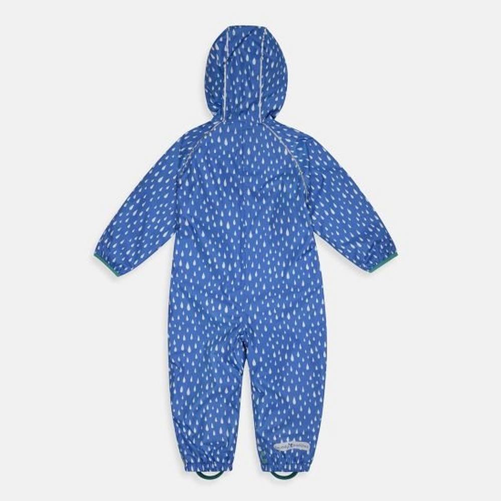 Muddy Puddles Kids' All-In-One Fleece Lined Puddlesuit - Blue