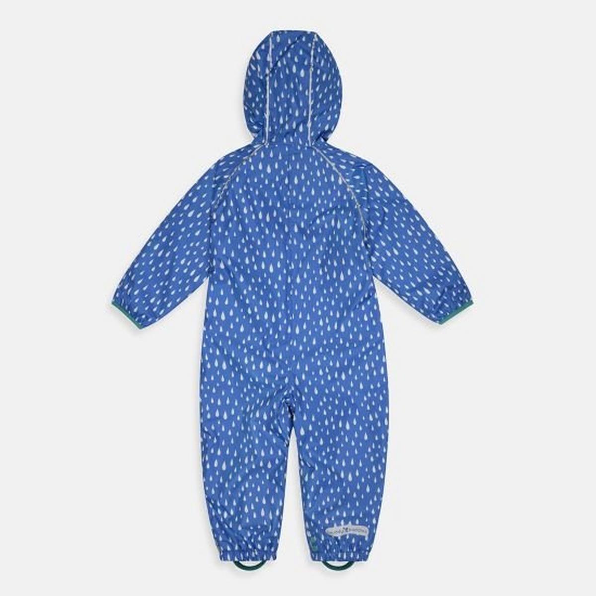 Muddy Puddles Kids' All-In-One Fleece Lined Puddlesuit - Blue