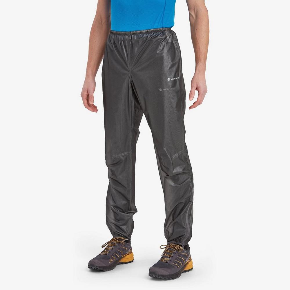 Montane Unisex Minimus Nano Pull-Over Waterproof Pants - Charcoal