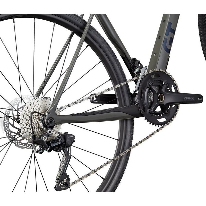 GT Bikes Grade Carbon Elite Gravel Bike Grey Tiso