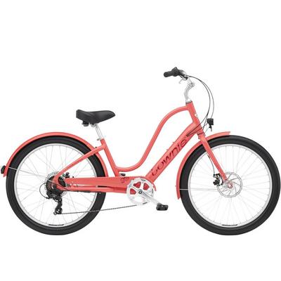 Electra Townie Go! 7D EQ Step-Thru 2023 Hybrid E-Bike - Pink