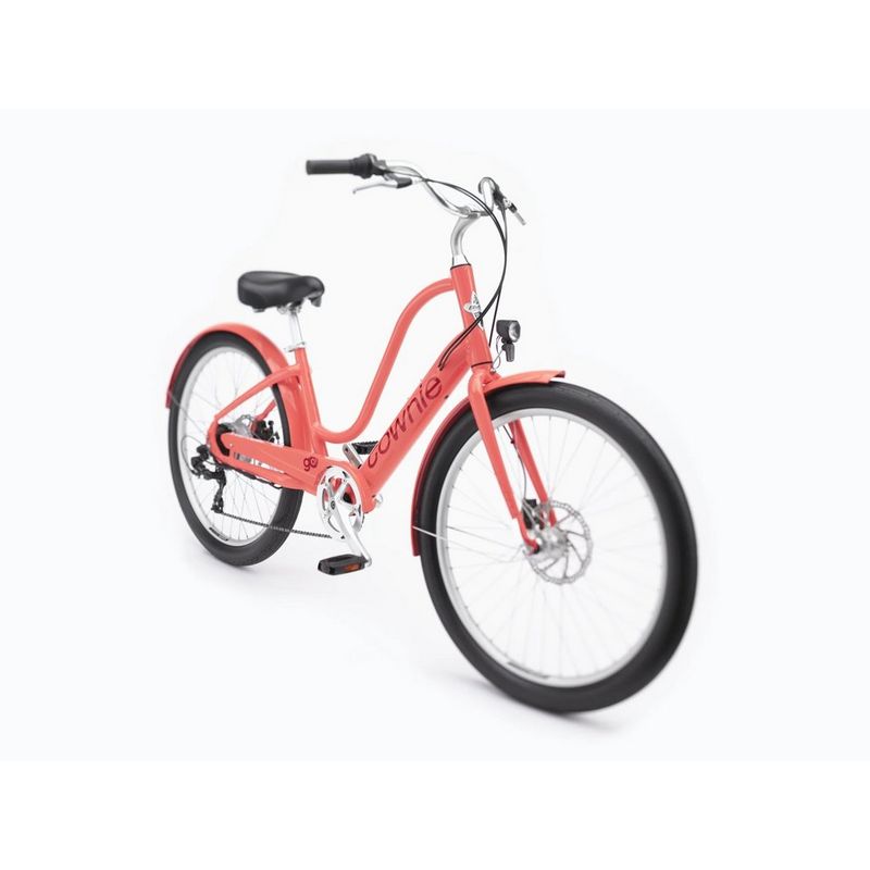 Electra Townie Go 7D EQ Step Thru 2023 Hybrid E Bike Pink Tiso