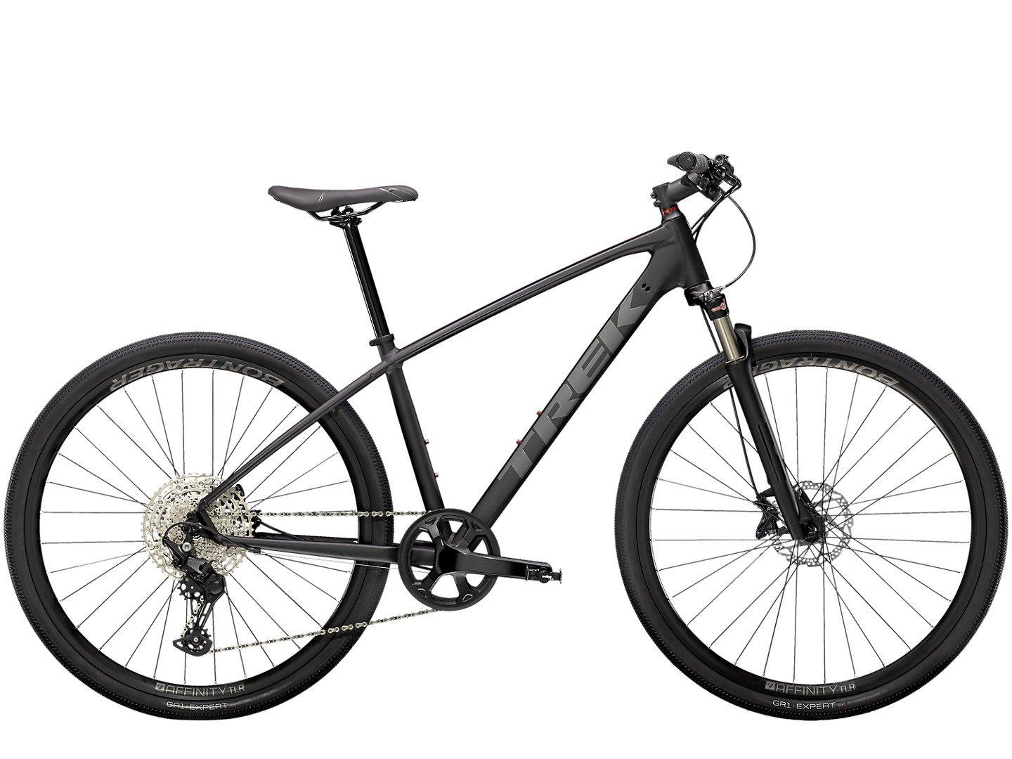 trek dual sport 3 hybrid bike 2021 in lithium grey