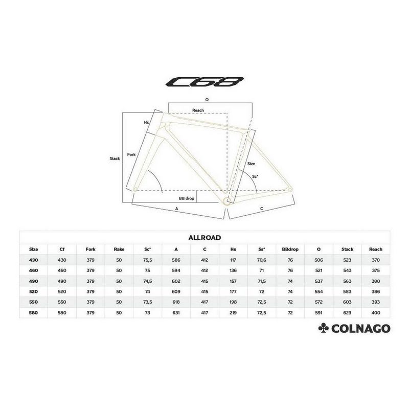 C68 Allroad Frame Set Only Black Blue
