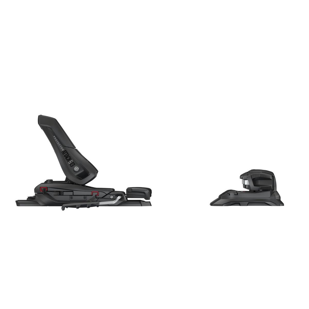 Head Protector Attack Lyt 13 Ski Bindings with 95mm Brakes - Black
