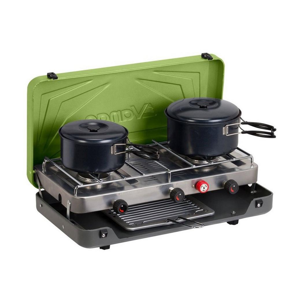 Combi IR Grill Cooker Green Camping Equipment George Fisher UK