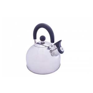 2L Stainless Steel Kettle with Folding Handle - Grey