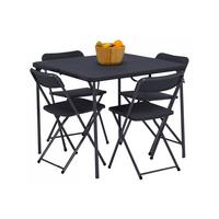  Dornoch Table And Chair Set - Black