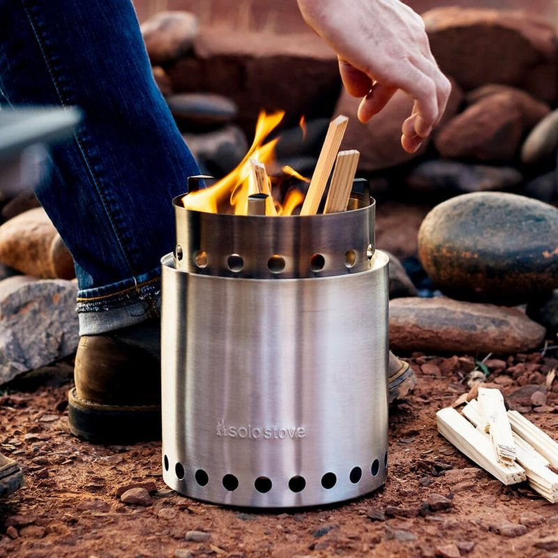 【値下げ！】solo stove CAMPFIRE, ロストル付 鍛冶屋の頓珍漢 Solo Stove Campfire ソロストーブ キャンプファイヤー