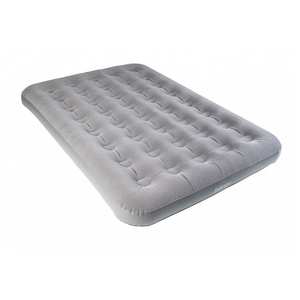 Double Flocked Airbed - Grey