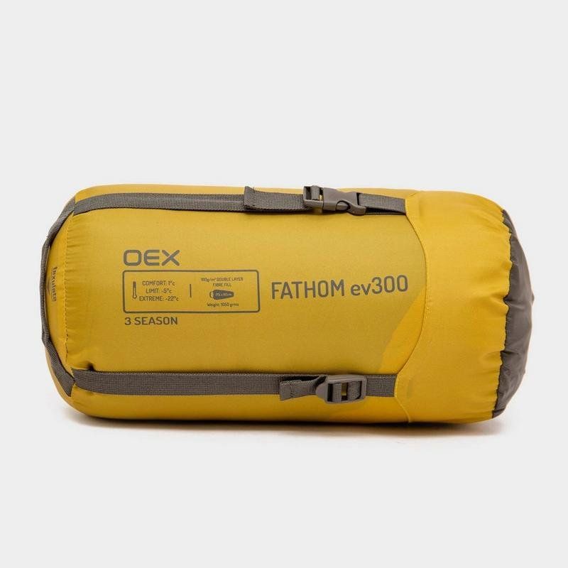 OEX Fathom EV 300 Sleeping Bag Yellow Tiso UK