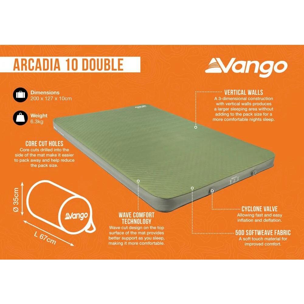 Vango Arcadia Double Air Mattress - Green