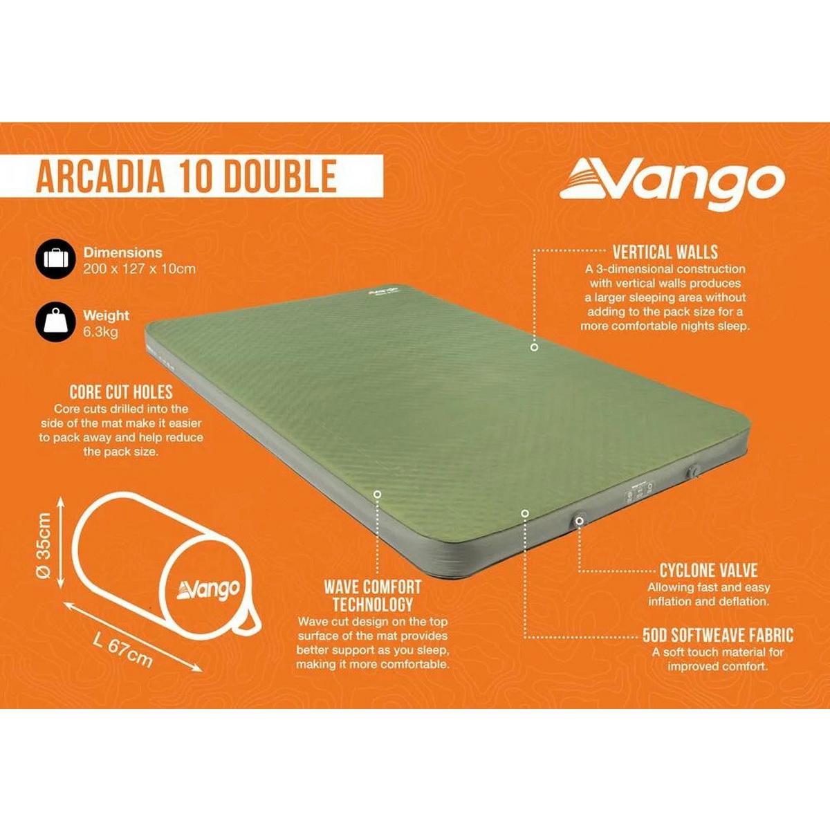 Vango Arcadia Double Air Mattress - Green