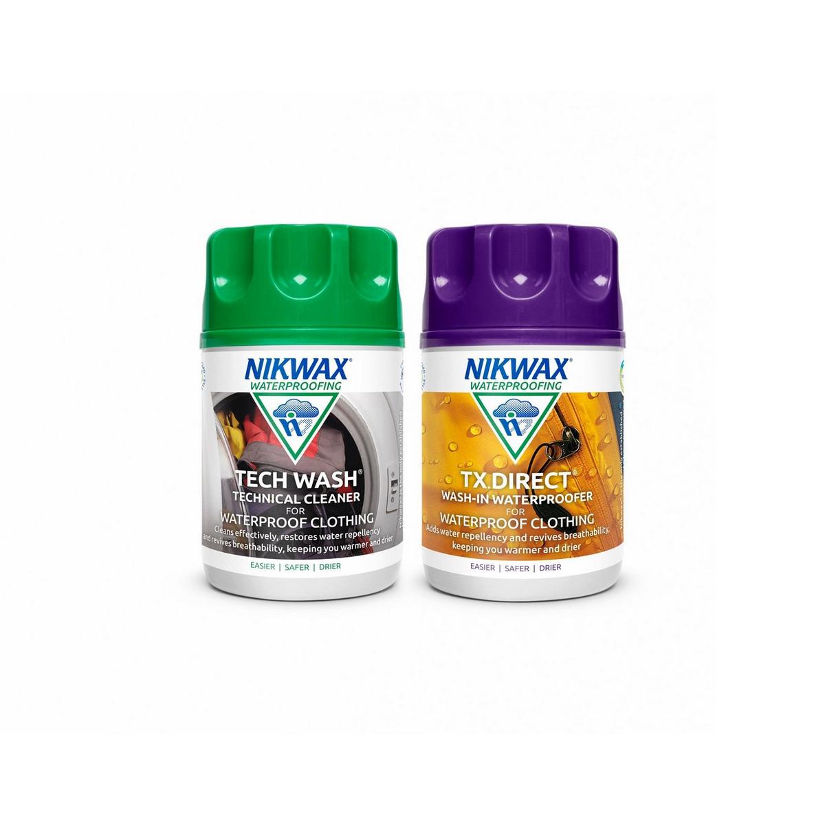 Nikwax Tech Wash/TX Direct Twin Pack Proofer Cleaning Proofing