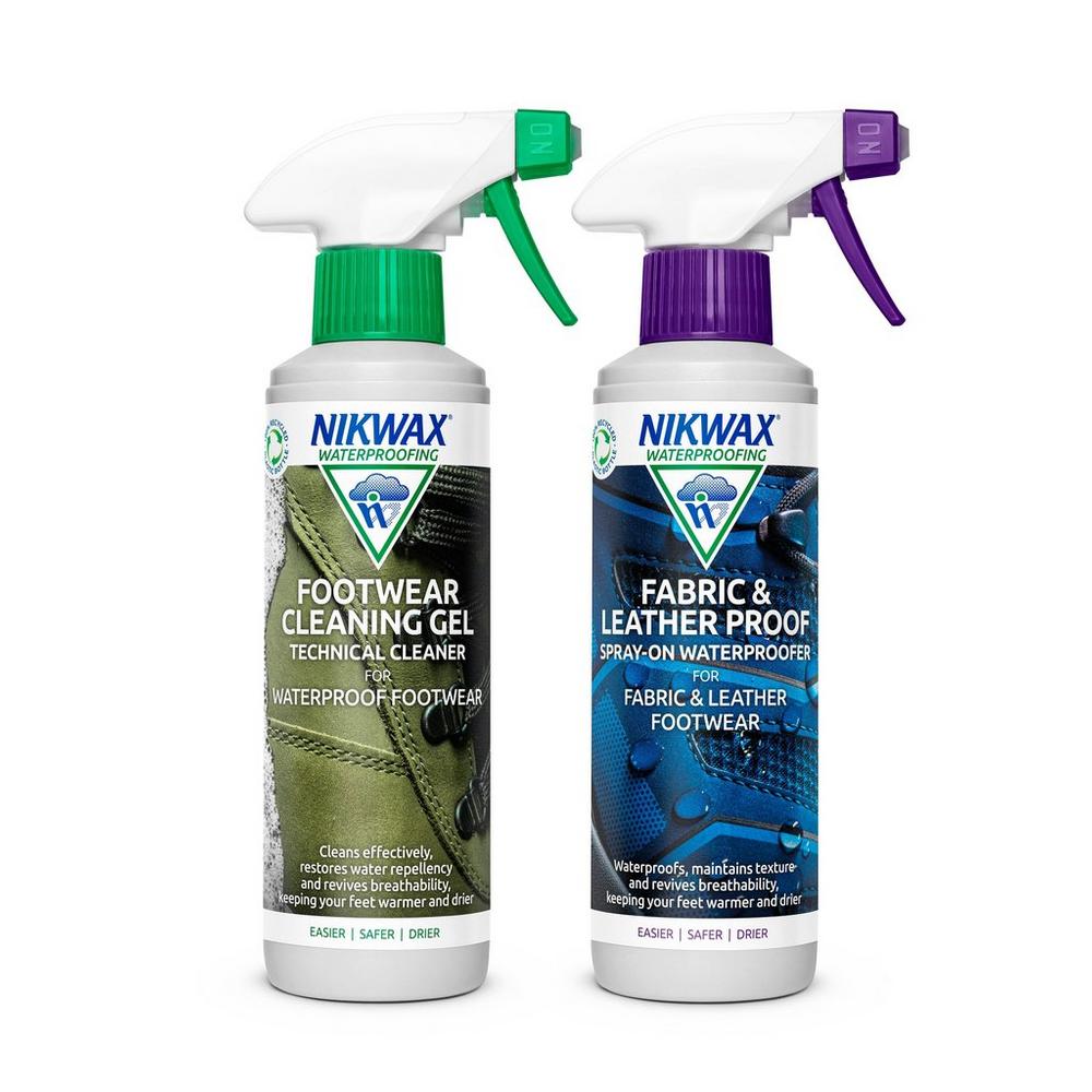 Nikwax Footwear Cleaning and Proofing Pack - 2x 300ml
