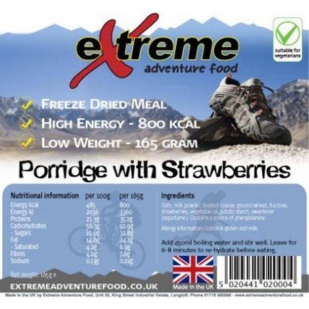 Extreme Adventure Porridge With Strawberries